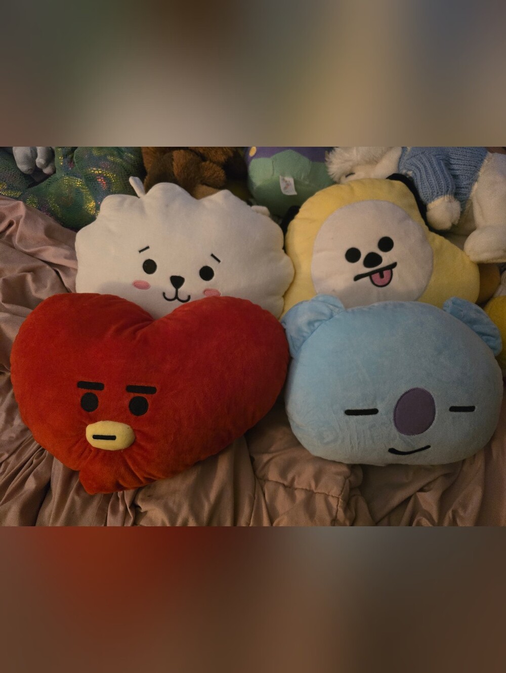 BT21 BTS 4 Character Plush Pillow Set